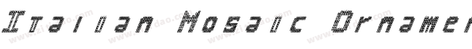 Italian Mosaic Ornaments字体转换